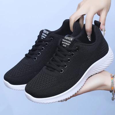 Buty codzienne dla kobiet wiosna/lato nowe oddychające siateczkowe outdoorowe buty do biegania na miękkiej podeszwie buty na grubej podeszwie dla kobiet