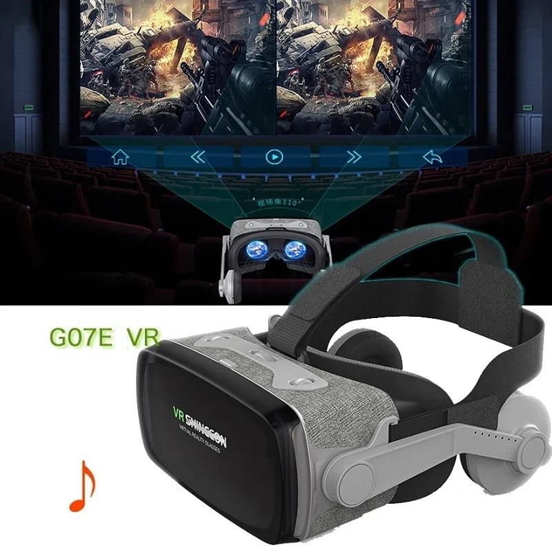 VR 3D Glasses, Head-mounted Virtual Reality VR Glasses for Immersive Video Game Experience, Suitable for Smartphones