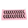 10 Pairs False Eyelashes Set DD Curl Wispy Fluffy Reusable 3D Multi Layer Fake Eye Lashes for Makeup Cosplay