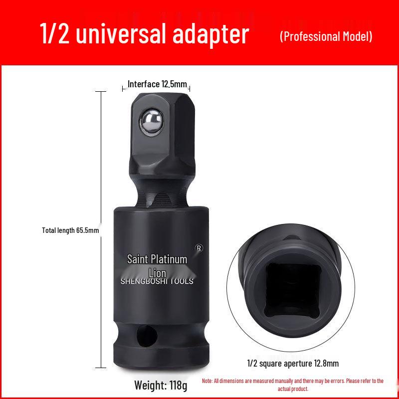 1/2'' Impact Wrench Extension: Universal Joint Connector Pneumatic Socket Adapter