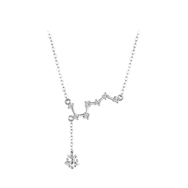 Big Dipper Seven Star Necklace Light Luxury Gentle High Sense Clavicle Chain Necklace Valentine's Day Gift for Girlfriend