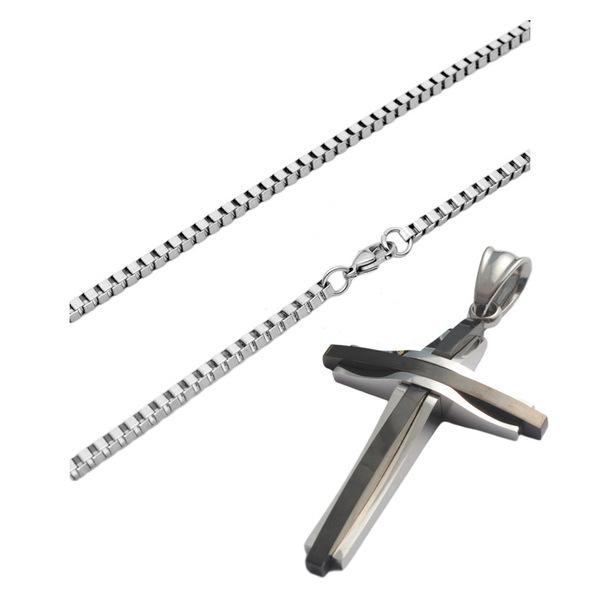 Titanium Steel Men'S Necklace Multi-Layer Combination Large Necklace Stainless Steel Jewelry Women'S Fashion Versatile Accessories Hip Hop