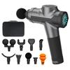 Brushless Motor Fascial Gun Deep Muscle Massager Rechargeable Massage Tool for Relaxing Body Abdominal Back and Leg Muscles