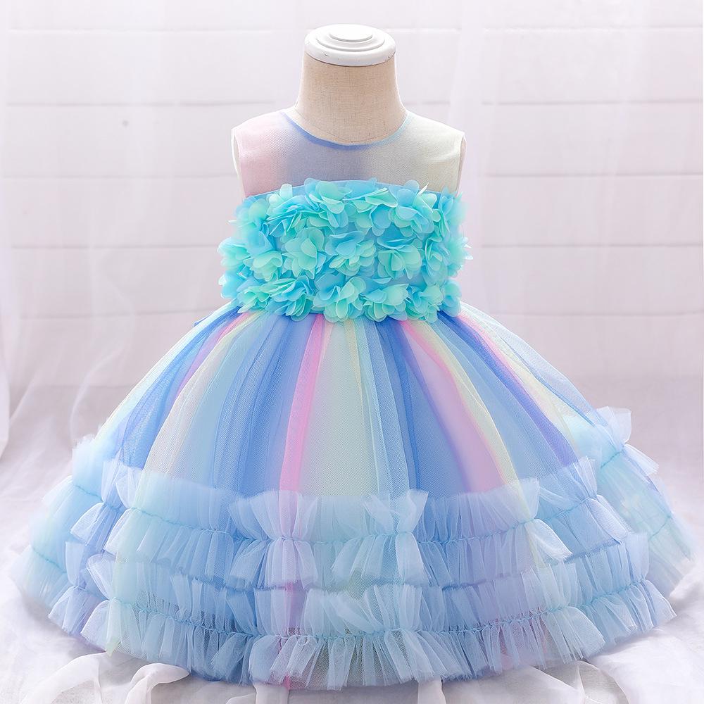 European and American Baby Girl Princess Birthday Wedding Dress