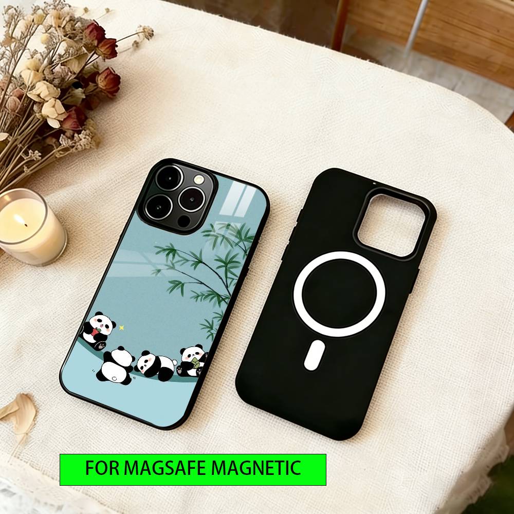 Baby panda Phone Case For iPhone17,16,15,14,13,12,11 Plus,Pro Magnetic with Magsafe Wireless Charging