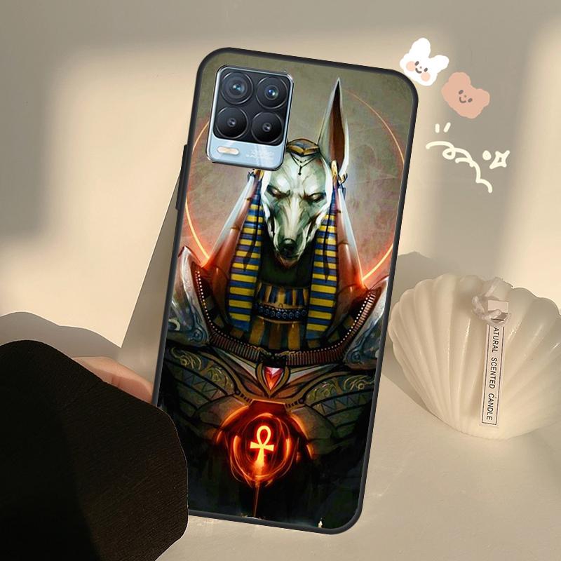 Egypt God Horus And Anubis For Realme 8 9 Pro Plus GT Neo 2 GT Master 9i 8i Phone Case For OnePlus 9 10 Pro 9R Nord2