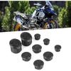 Motorcycle Frame Hole Cover, Akozon ABS Frame Hole Cover Swing Arm Plug Motorcycle Accessories Fit for R1250GS 2019?2020