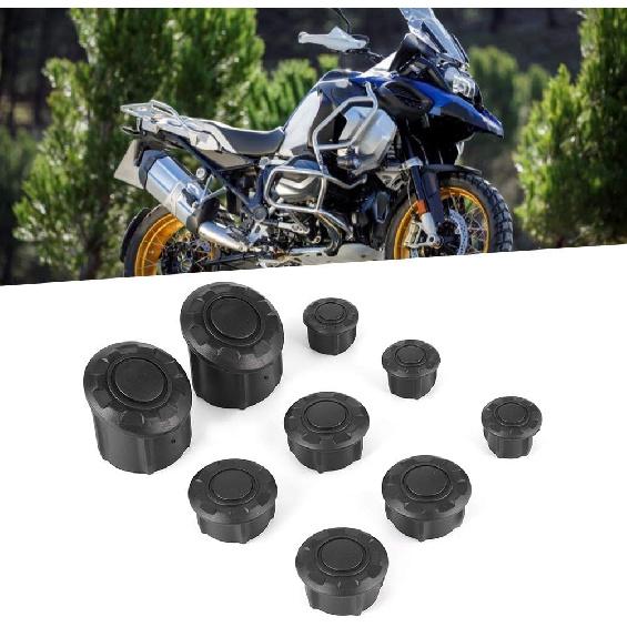 Motorcycle Frame Hole Cover, Akozon ABS Frame Hole Cover Swing Arm Plug Motorcycle Accessories Fit for R1250GS 2019?2020