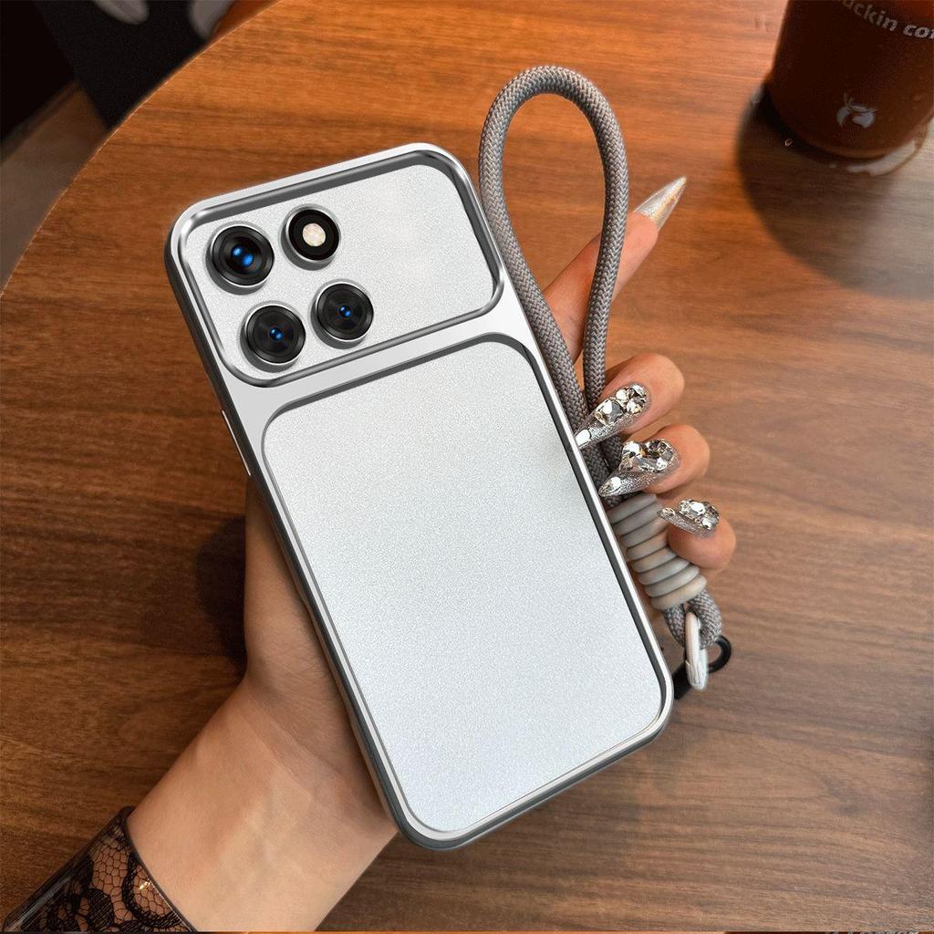 Luxury Big Window Phone Case with Lanyard for HONOR X8c,X8b,X8 5G,X7d 5G,X7c 5G,X6c,X6b,X6a,X5b Plus Premium Textured Casing
