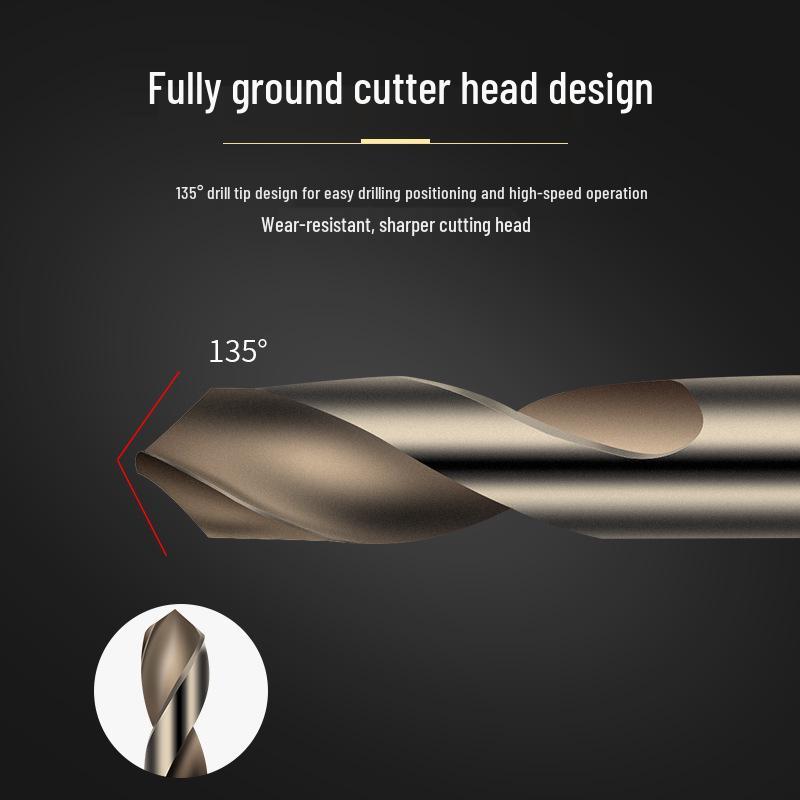 Huang Xiaochao M35 Cobalt Double-Flute Drill Bit for Stainless Steel