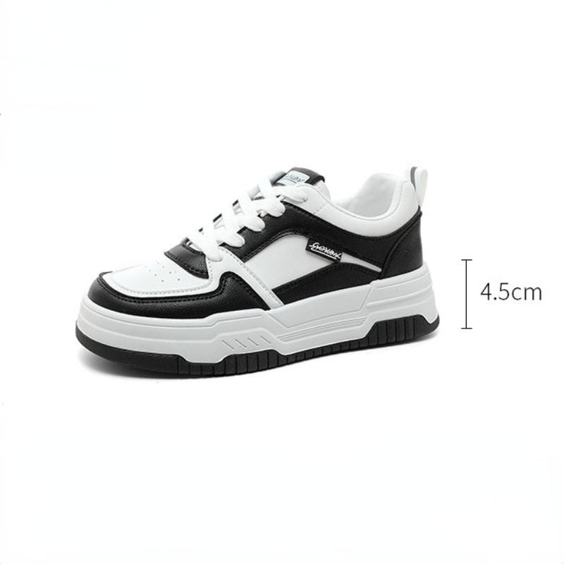 2024 New Breathable Leather Sneakers Spring and Summer Casual Women Shoes Large Size 42 Height Increase Wear Slip-on Shoes