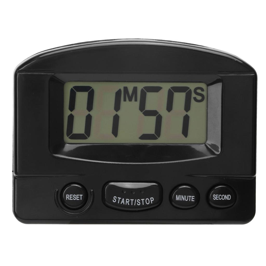Küchentimer Lauter Ton Zeit Abgelaufen und Countdown Magnetisches Design Multifunktionaler Digitaluhr-Timer Schwarz