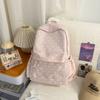 Schoolbag Japanese small fresh transparent star backpack large capacity versatile junior high school student schoolbag transparent pain bag