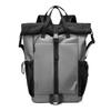 Contrast Color Backpack Men's Backpack Large Capacity Schoolbag for Students