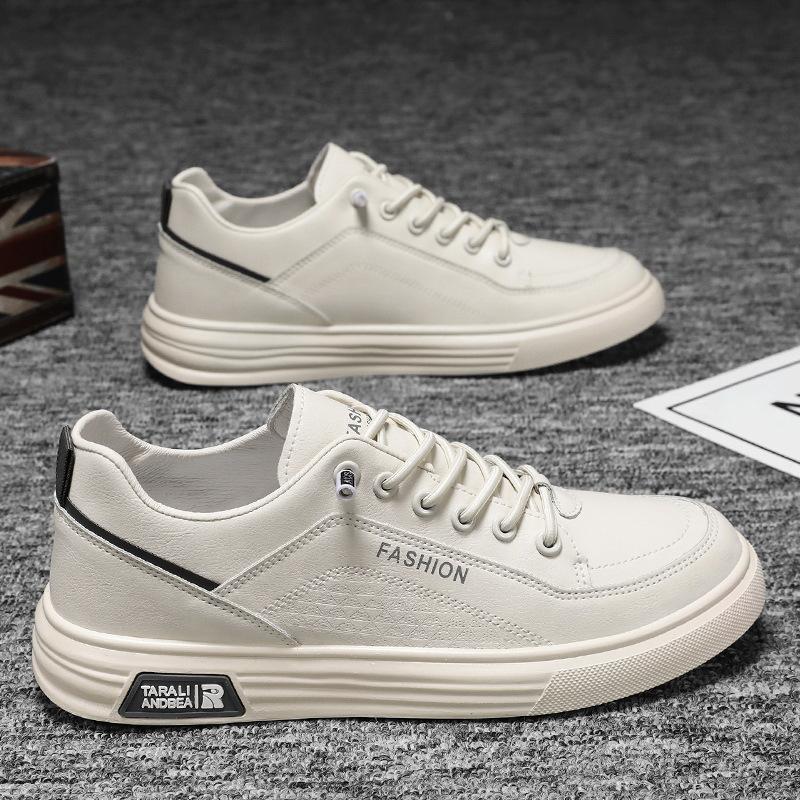 Summer Men's Shoes New Breathable Little White Shoes Trendy Versatile Low-top Leather Shoes Sports Shoes Casual Board Shoes Trendy Shoes