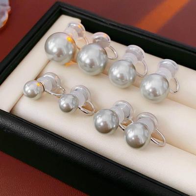 Französische Shijia Perlen-Ohrclips: Elegante Ohrclips, luxuriös, vielseitig und modisch für Damen
