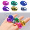 Stylish Ovals Shaped Rings Fashionable Index Finger Ring 17mm Inner Diameter Statement Jewelry Party Wedding Gift
