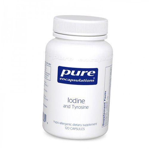 

Йод і Тирозин, Iodine & Tyrosine, Pure Encapsulations 120капс (36361036) 120caps