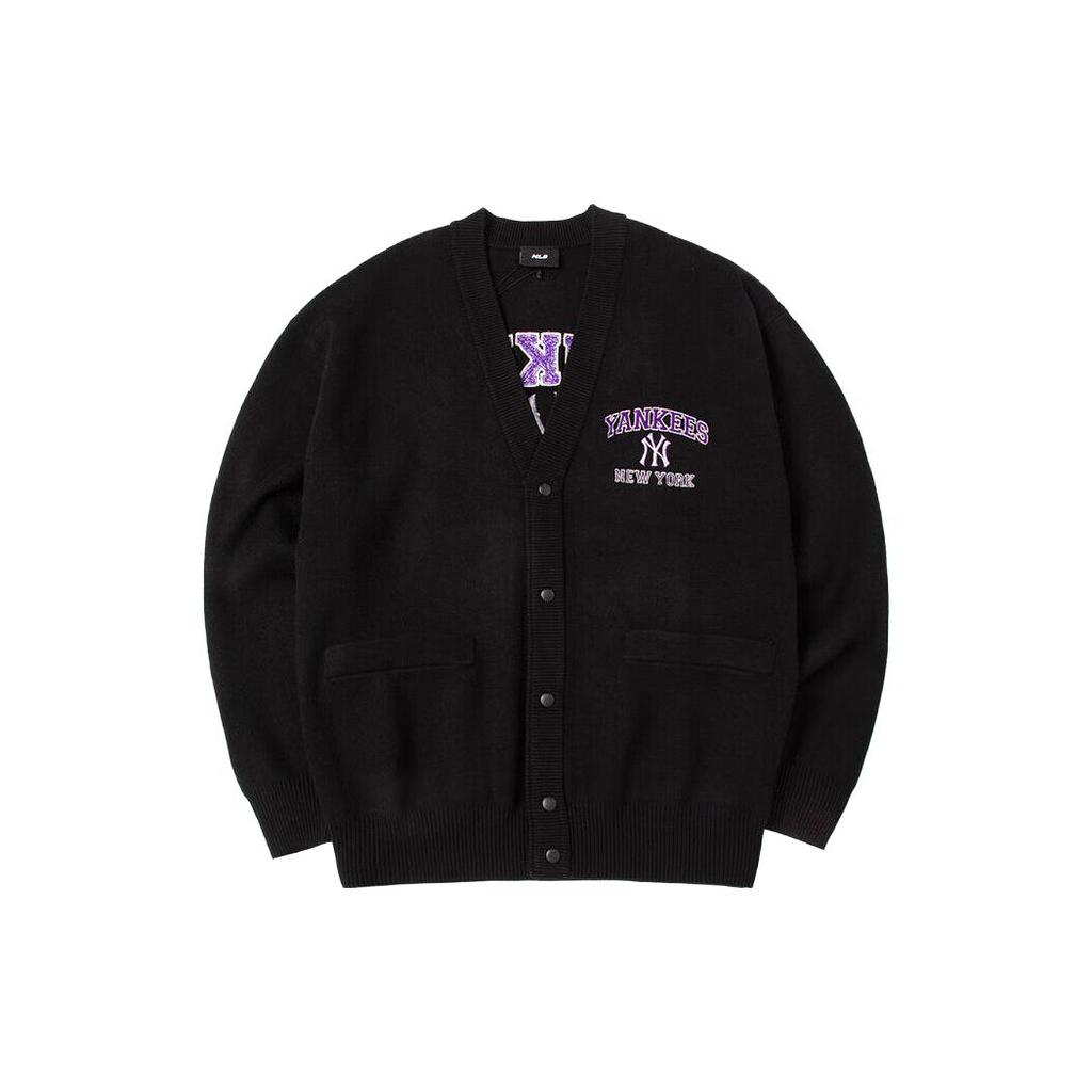 New MLB Varsity Series Knitwear Unisex Black 3AKCV0234-50BKS