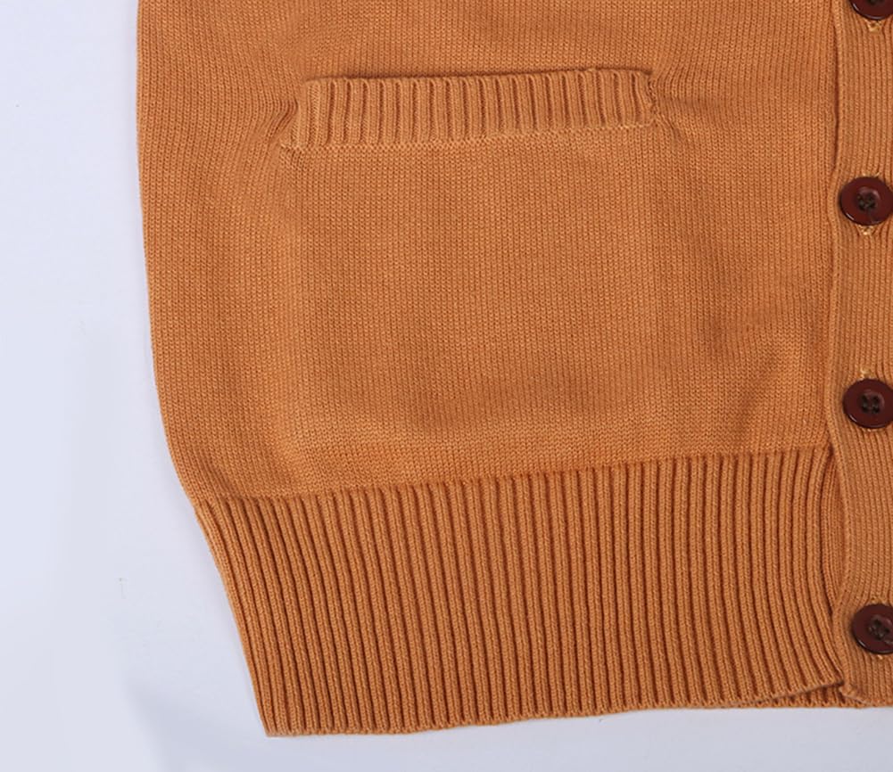 ABUNDANTDOODS School School Cold Solid Simple Outerwear for Commuting and School V-neck Cardigan, Sweater, Weather, Color, Women's Knit, (Dark Gray,