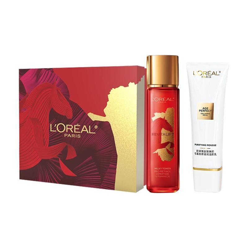 Loreal Paris Rejuvenating Facial Cleansing and Skin Care Set 2026 New Year Limited - Two-piece set Rejuvenating Cleansing Water 125ml  Rejuvenating So коричневый