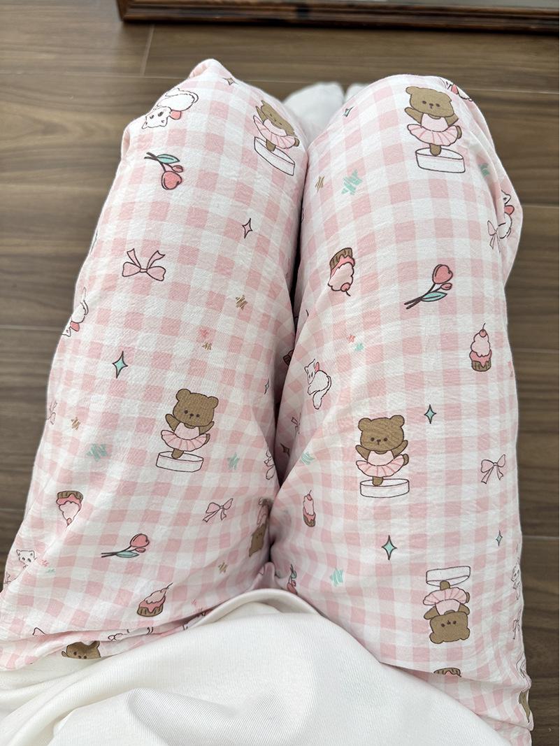 

Women s Cute Summer Pajama Pants - Rabbit & Dog Print, High Waist, Loose Fit, Straight Leg XL (115-135 jin)