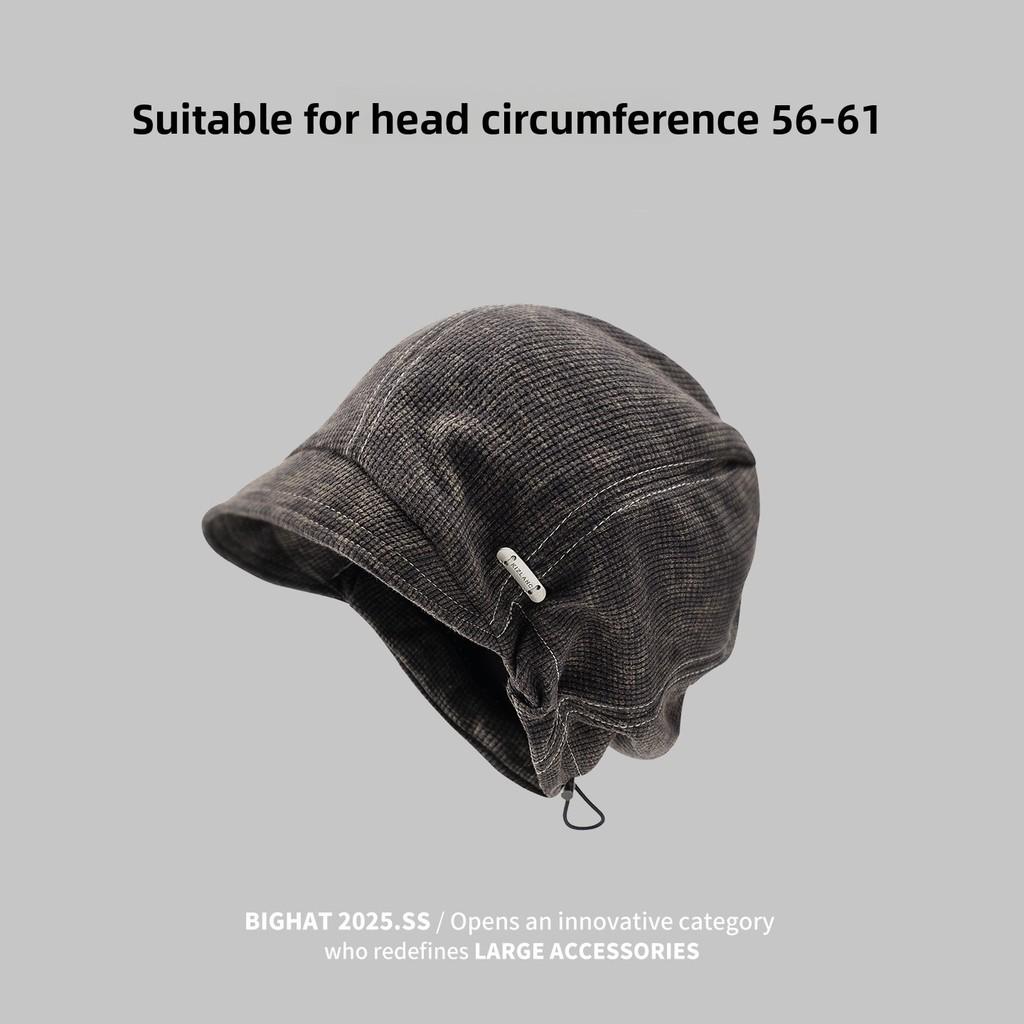 Vintage Denim Cap With Warmth And Windproof Features For Autumn Winter Fashion Enthusiasts