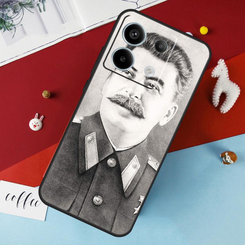 Russian Commander Stalin Case For Xiaomi Redmi Note 14 13 Pro 12 11 10 15 Pro Plus Redmi 15 10C 12C 13C 14C 15C Cover