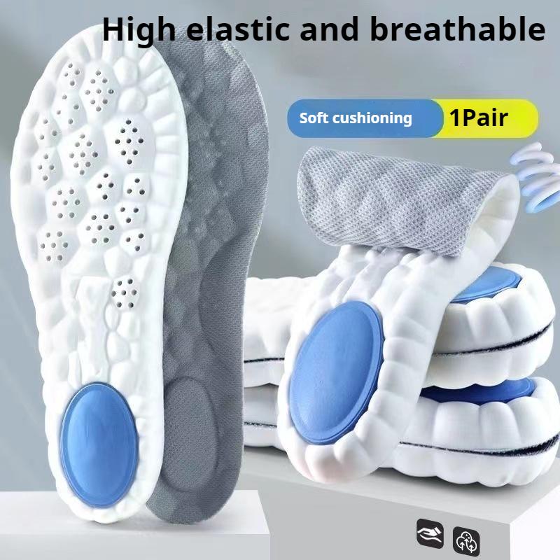 1Pair Super Soft Insoles Men Running Sports Shoes Insole Feet Memory foam Shock Absorption Shoe Sole Plantar Fasciitis Shoe Pads
