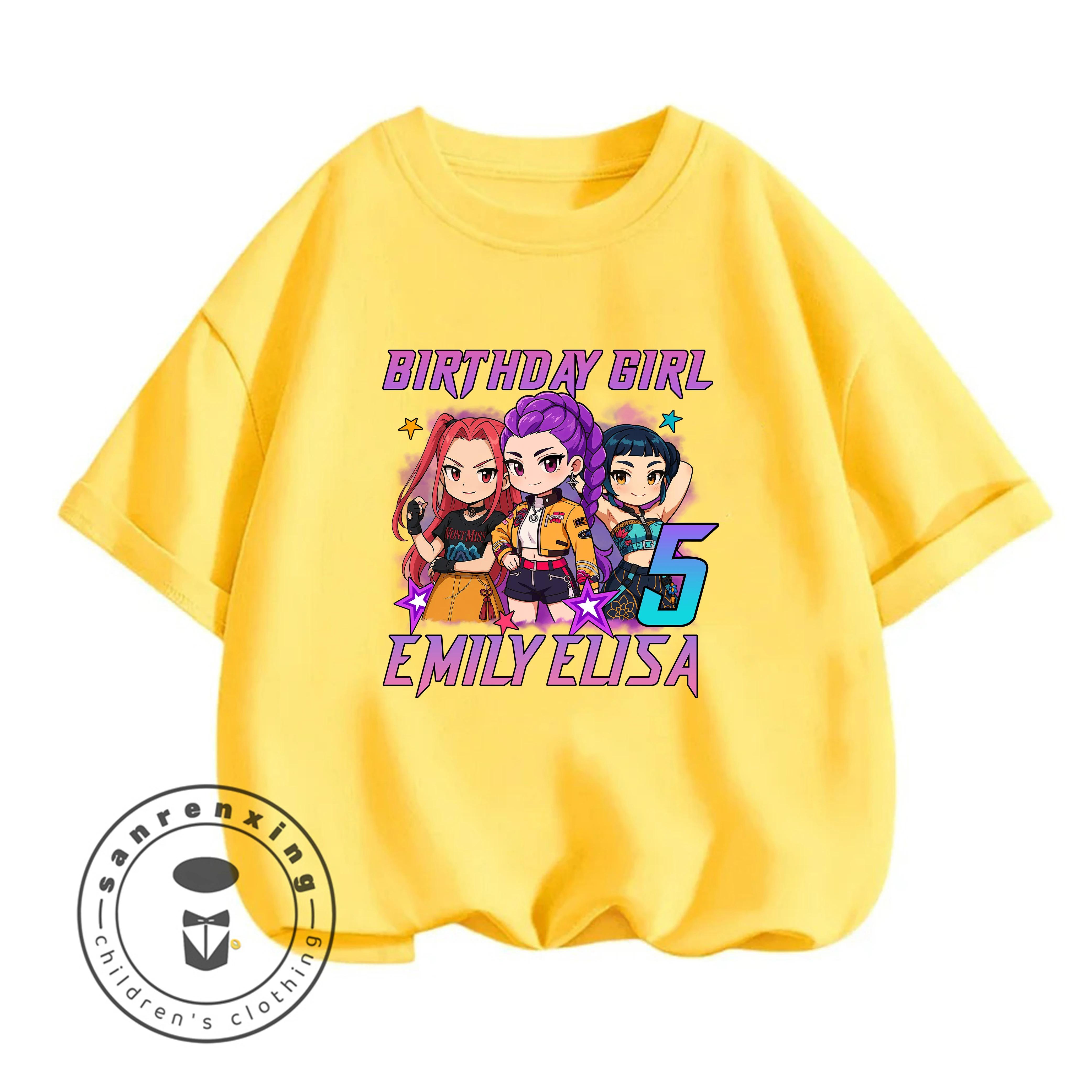 

Hot Sale 2026 Witch Group Cartoon Print Girls T-Shirt Summer Casual Fashion Children s and Teenagers Top 160