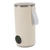 Tragbarer Milchwärmer und Mixer, Elektrischer Milchschaumer, Schnelles Aufheizen, Automatische Abschaltung, Integrierter rotierender Rührer, für Kaffee-Milch, Kabellos, 400 ml, Warm