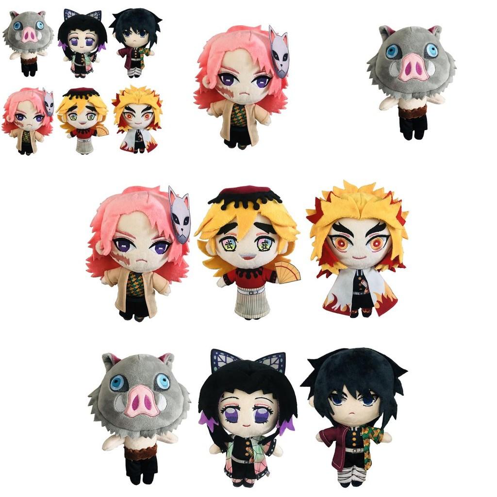 Adorabile Bambola Morbida in Peluche da 20 cm a Tema Kimetsu No Yaiba Demon Slayer per Regalo ai Bambini
