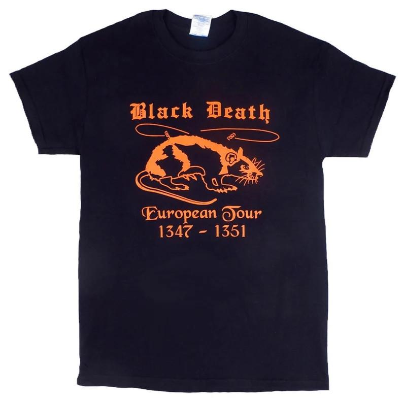 Black Death European Tour T-Shirt Short Sleeve Gift Fan Unisex T-Shirt XXL