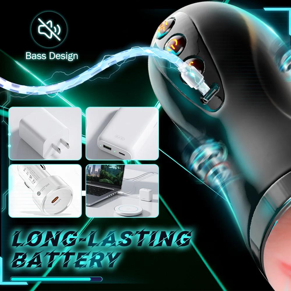Sex Toy For Men Men's Masturbation Cup Heating Stimulation Vibrator Sexy Voice Free Portable Bracket Suction Cup Pocket Sex Toy