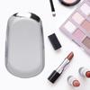 Oval Jewelry Tray Mirror Reflection Vacuum Plating Oval Decorative Tray Glossy   Oval Nail Storage Tray for Jewelry