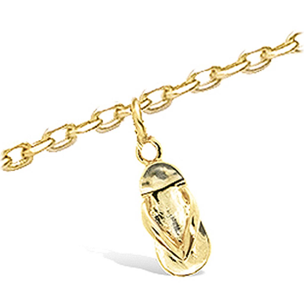 Les Trésors De Lily [K9113] - Pozlacený nákotník 'Tong' zlato - 10x5 mm