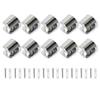 10Pcs Glass Shelf Support Clamp Brackets Clip Bathroom Mirror Tight Clip Holder Glass Brackets Flat Back Mount Holder