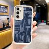 Handyhülle für Samsung Galaxy S26 S25 Ultra S24 FE Retro-Denim-Muster Schale S23 Plus S22 + S21 S20 5G Weiches Silikon Funda