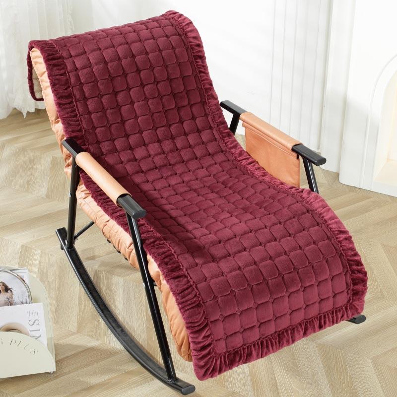 

Современное минималистичное офисное кресло-лаунж, плюшевая подушка, спинка, интегрированная толстая противоскользящая складная кровать, кресло-качалка, подушка 45x135cm 1pcs