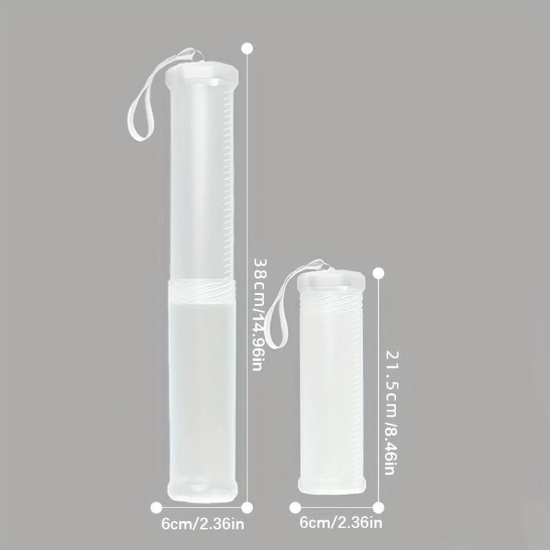 2pcs Transparent ABS Telescopic Pen Holder, Art Painting Brush Pencil Holder, Suitable for Outdoor Sketching Brush Storage