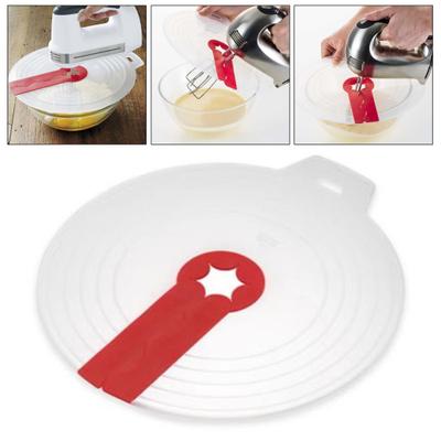 Spritzschutz für Mixer mit Griff, transparente Abdeckung, Spritzschutz aus lebensmittelechtem Silikon, leicht zu reinigen, Geräuschreduzierung, für die Küche