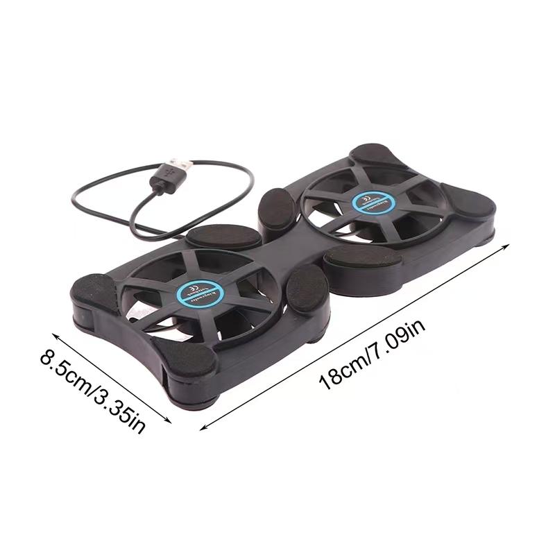 USB Mini Laptop Fan Stand Laptop Foldable Fan Cooler Laptop Cooler Master Laptop Protective Pad Non-Slip Stand Accessories