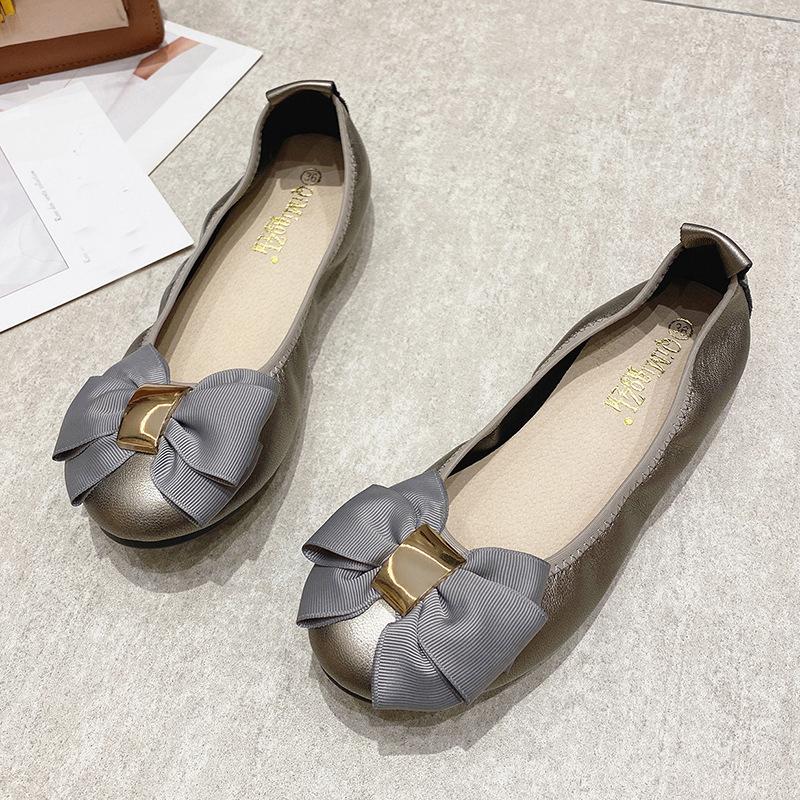 2026 Spring Summer Ballet Flats Women Single Shoes Flat Elegant Ladies Brand Shoes Soft Comfortable Plus Size 42