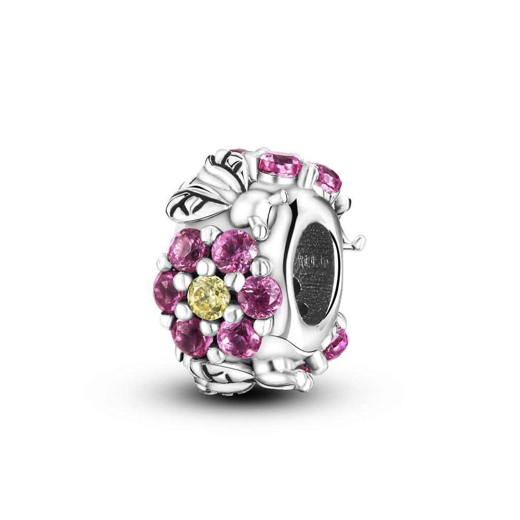 Original Insect Dangle Charm Copper Plated Butterfly Dragonfly Ladybug Charm Beads Fit Mula Bracelet Jewelry