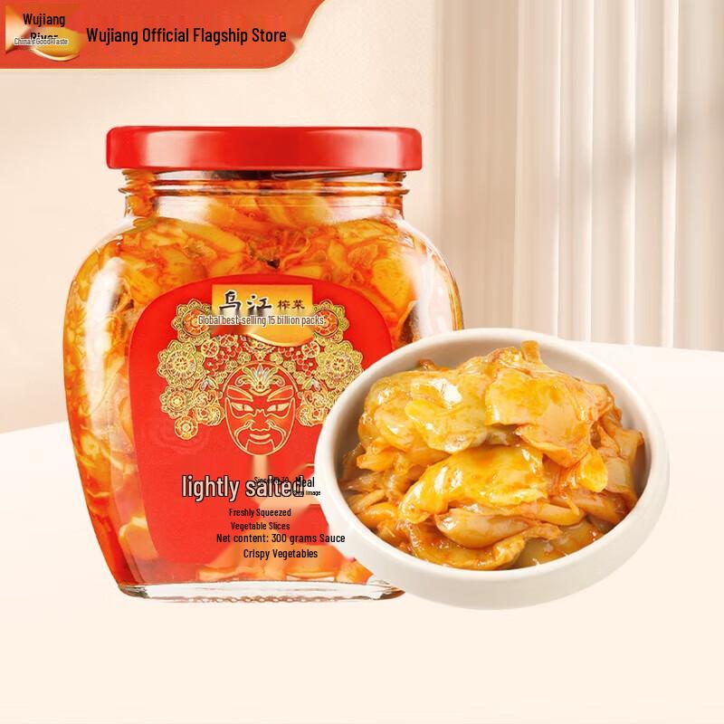 Wujiang Preserved Mustard Stems Slices, 300g x 6 Bottles