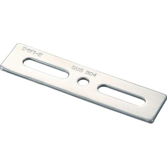 TRUSCO Flat Joint 100mm 3 TK24F2C X 20 24-Type Bracket, Chrome, Diameter, Holes, (Case Sold)