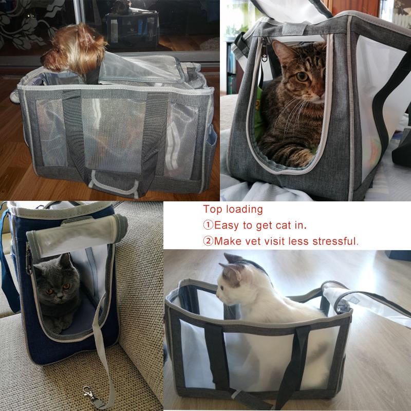 Summer Portable Outdoor Pet Cat Bag Handbag Breathable Transport Shoulder Bag Travel Bag Cat Dog Pet Supplies Accessories