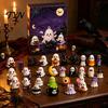 Hanging Halloween Decorations Advent Calendar 2026, 24 Days Countdown with 2D Flat Spooky Party Favors Acrylic Mini Figures, Collectible Surprise