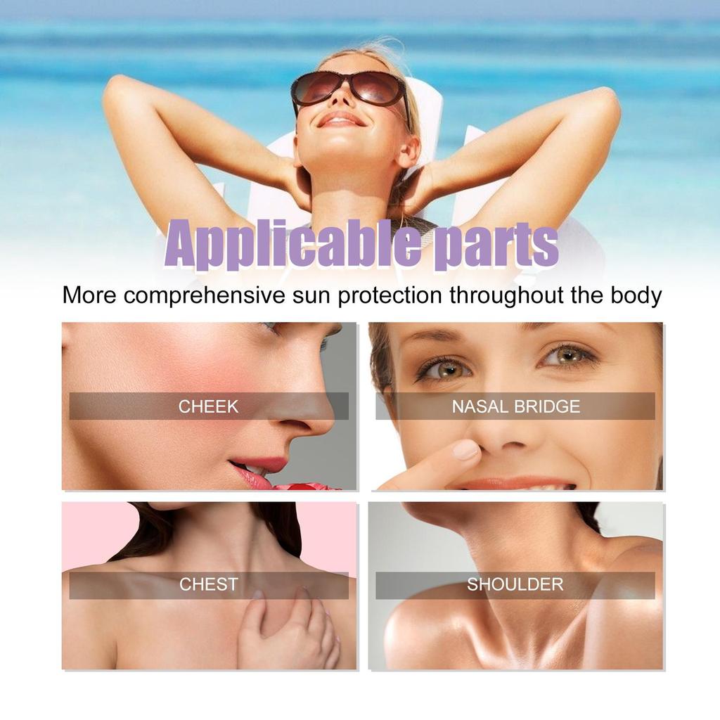 EELHOE Lavender UV Protection Cream Outdoor Protection Brightening Moisturizing Cream - Hydrating & Non-Greasy