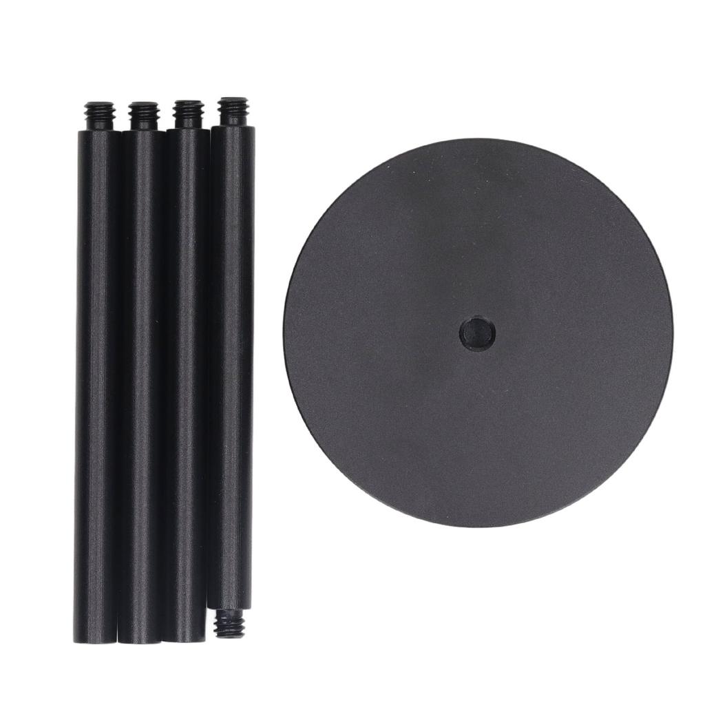 Camping Lantern Stand Collapsible 4 Sections Camping Lamp Pole with Base Aluminum Alloy Light